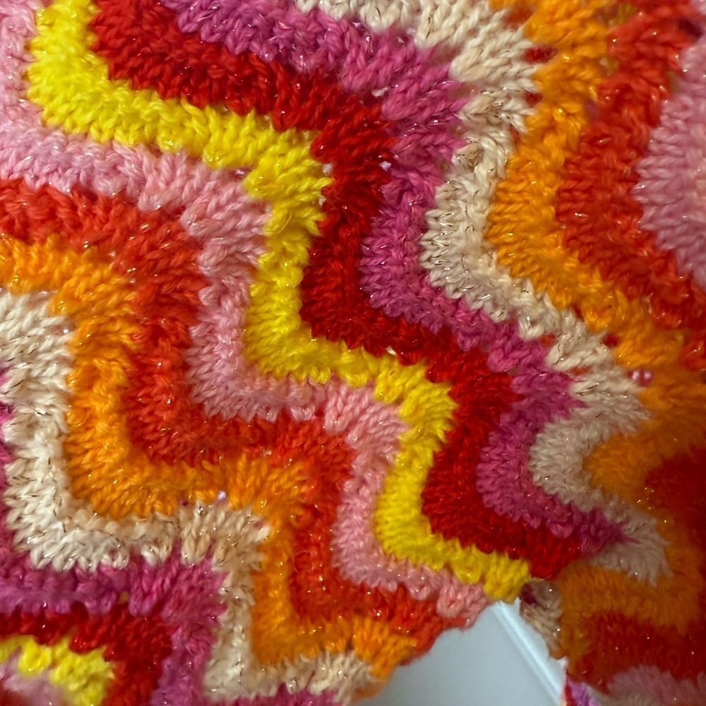 ME369 NEW Kimberley Sunshine Crochet Knit long open Cardigan coat size XS/S - Picture 8 of 16